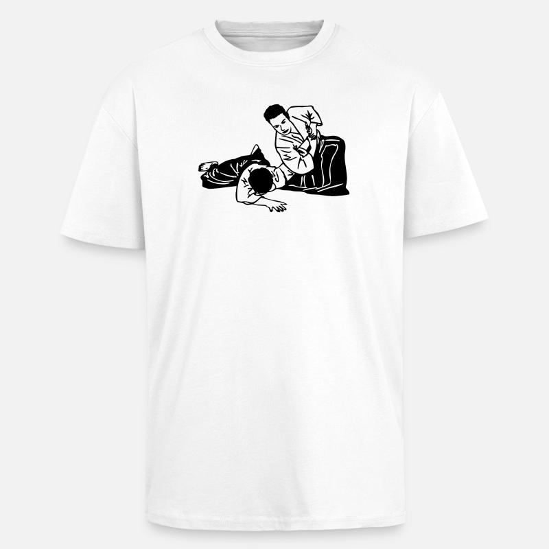 Aikido - Oversized Heavyweight Unisex T-Shirt - Weiß
