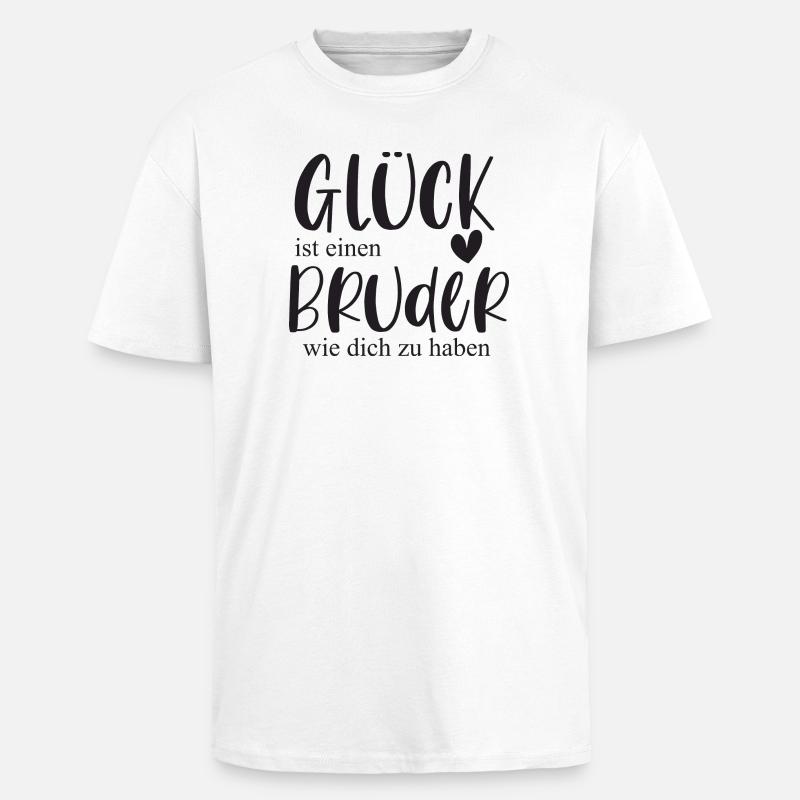 Bruder süßes Geschenk Bedanken - Oversized Heavyweight Unisex T-Shirt - Weiß