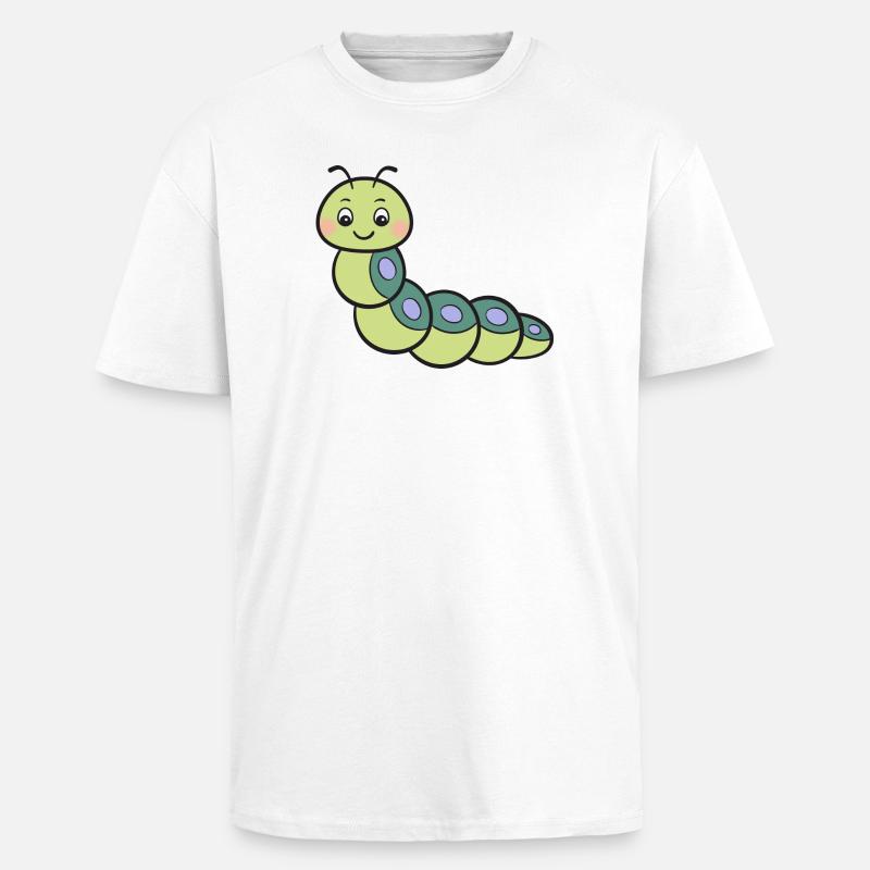 Raupe - Oversized Heavyweight Unisex T-Shirt - Weiß