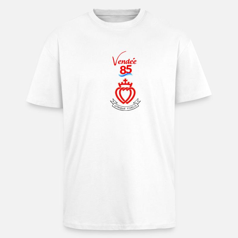 Vendée - Oversized Heavyweight Unisex T-Shirt - Weiß