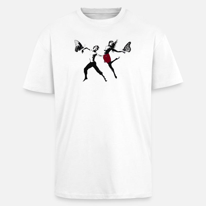 Moderne Dance - Oversized Heavyweight Unisex T-Shirt - Weiß