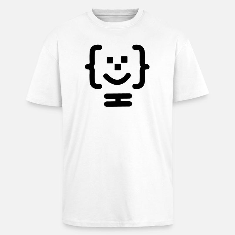 Code-Logo des Hauptprogrammierers - Oversized Heavyweight Unisex T-Shirt - Weiß