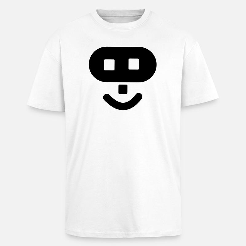 Hacker-Logo - Oversized Heavyweight Unisex T-Shirt - Weiß