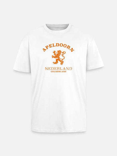 APELDOORN Nederland Niederlande Netherlands - Unisex oversized T-shirt van zware kwaliteit - wit