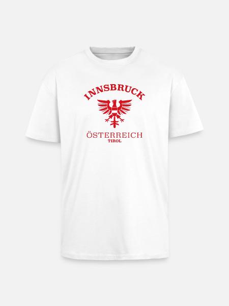 INNSBRUCK Österreich Austria - Unisex Oversized Heavyweight T-shirt - white