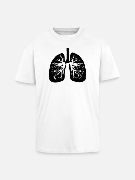 Respiratory therapist lungs - Unisex Oversized Heavyweight T-shirt - white