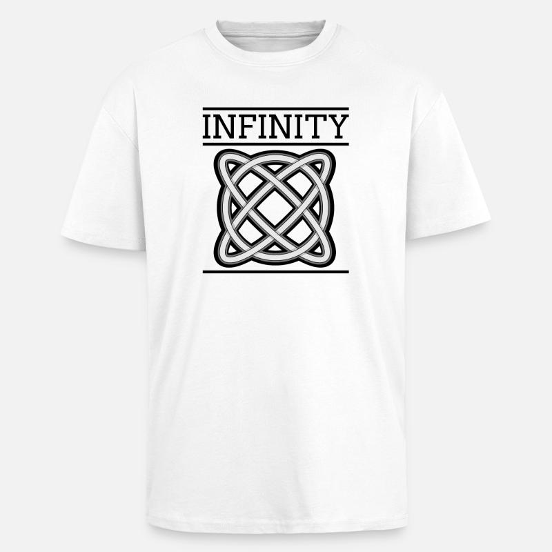 Infinity - Oversized Heavyweight Unisex T-Shirt - Weiß
