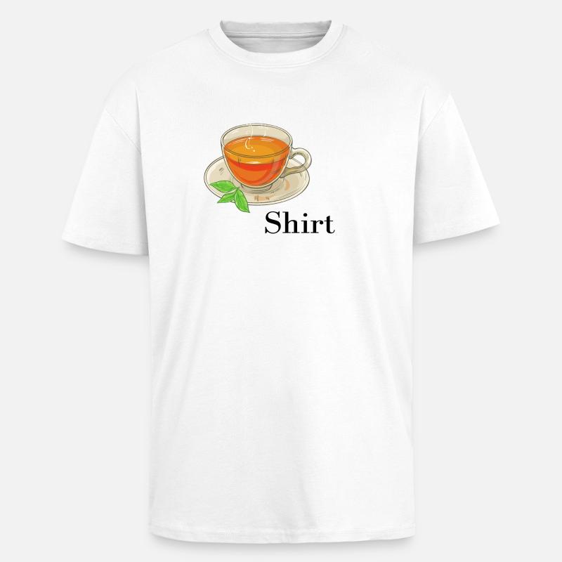 Tee-Hemd - Oversized Heavyweight Unisex T-Shirt - Weiß