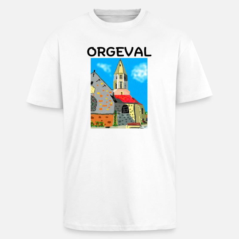Orgeval, Yvelines, Versailles - Oversized Heavyweight Unisex T-Shirt - Weiß