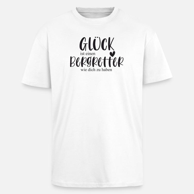 Bergretter Berg Klettern Berg Geschenk - Oversized Heavyweight Unisex T-Shirt - Weiß