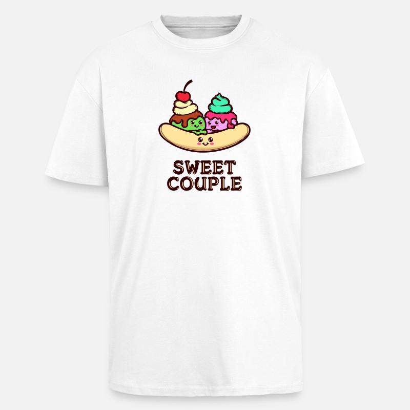 Süßigkeiten Statement Nachspeise Lecker Backen - Oversized Heavyweight Unisex T-Shirt - Weiß