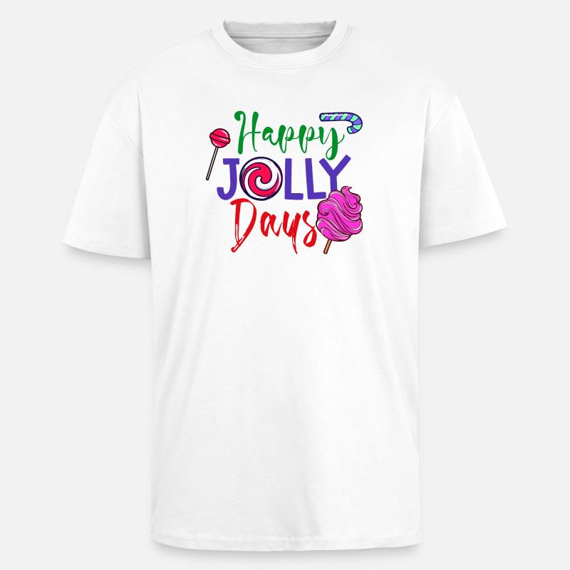 Sweets Statement Bonbons Snacking Délicieux - T-shirt unisexe oversize épais - blanc