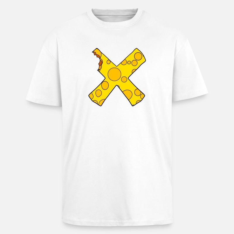 Cheese Cross - Unisex Oversized Heavyweight T-shirt - white