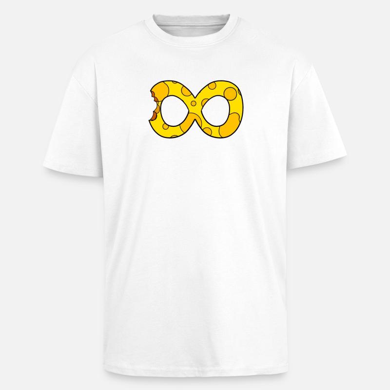 Käse Unendlich - Oversized Heavyweight Unisex T-Shirt - Weiß