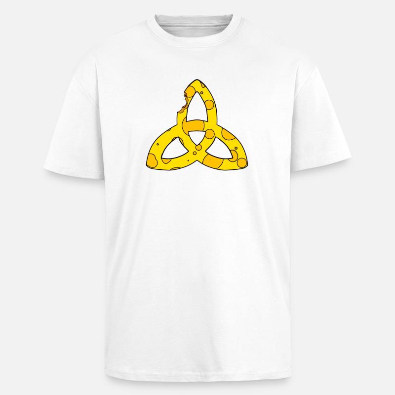 Keltisches Symbol Triqueta Endlos Geschenk - Oversized Heavyweight Unisex T-Shirt - Weiß