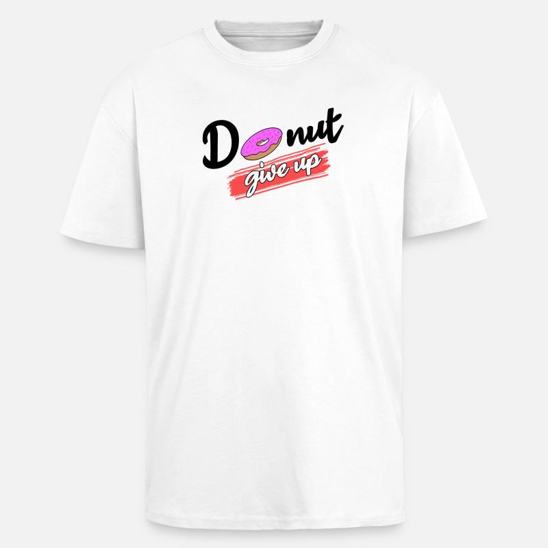 Cool Sweets Statement Donut Dessert - Unisex Oversized Heavyweight T-shirt - white