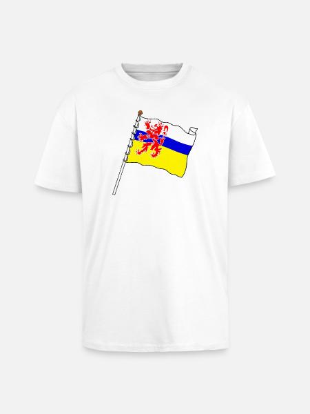 The Limburg province flag - Unisex Oversized Heavyweight T-shirt - white