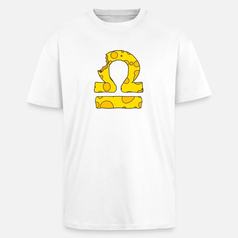 Zodiac Sternzeichen Waage - Oversized Heavyweight Unisex T-Shirt - Weiß
