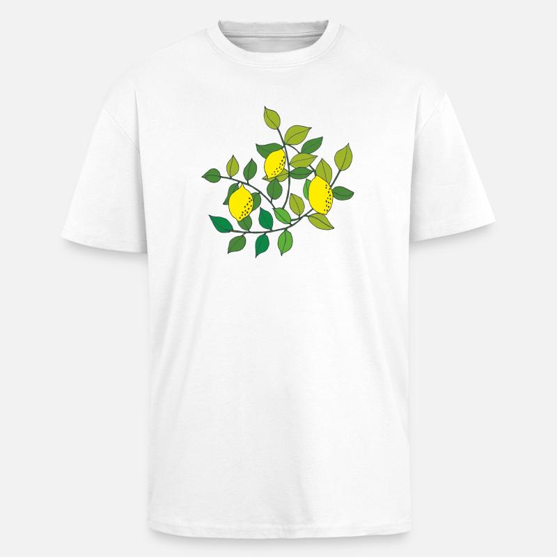 zitronen baum - Oversized Heavyweight Unisex T-Shirt - Weiß