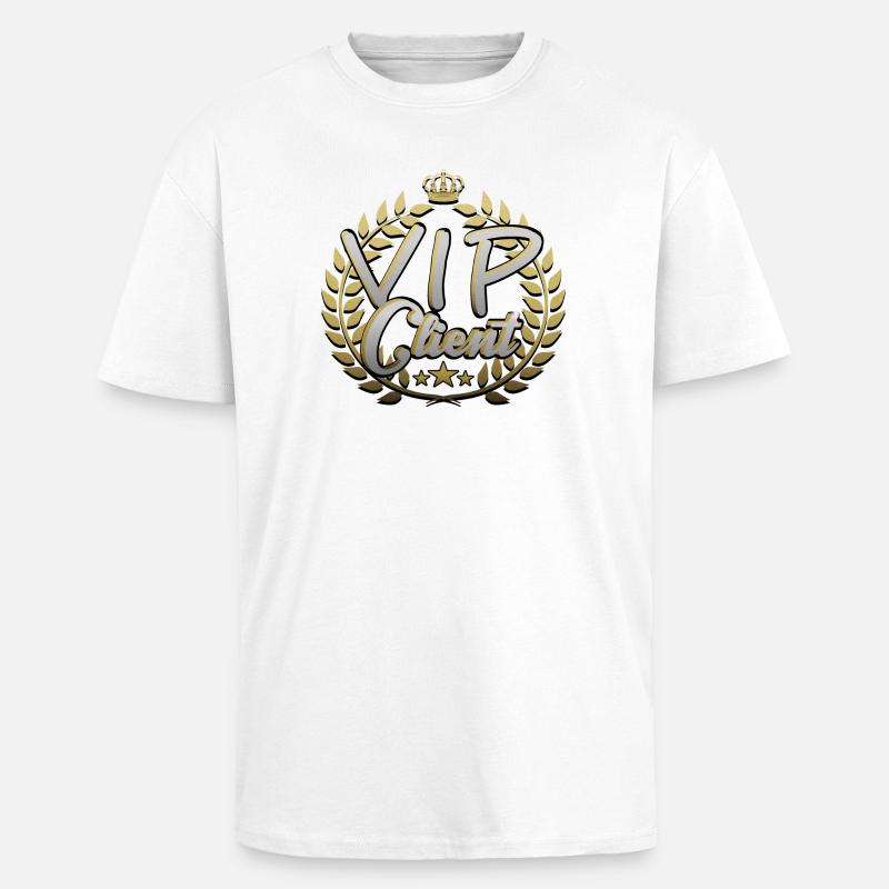 VIP Client - Oversized Heavyweight Unisex T-Shirt - Weiß