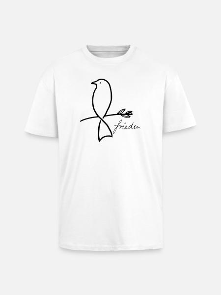 Peace - Unisex Oversized Heavyweight T-shirt - white