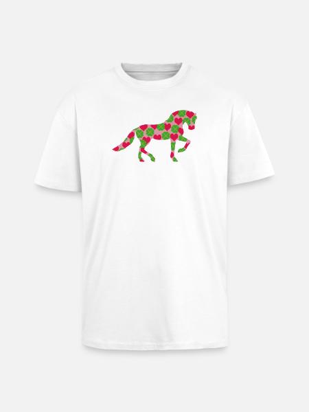 La chance des chevaux - T-shirt unisexe oversize épais - blanc