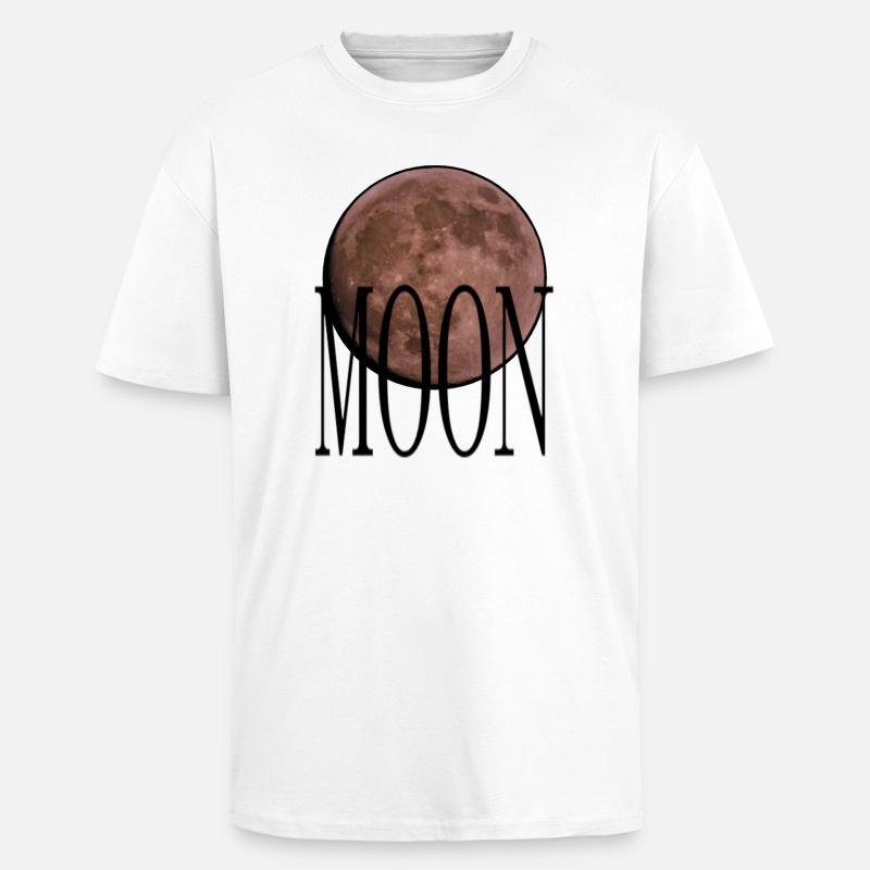 Cradle - Ruby Red Moon - Unisex Oversized Heavyweight T-shirt - white
