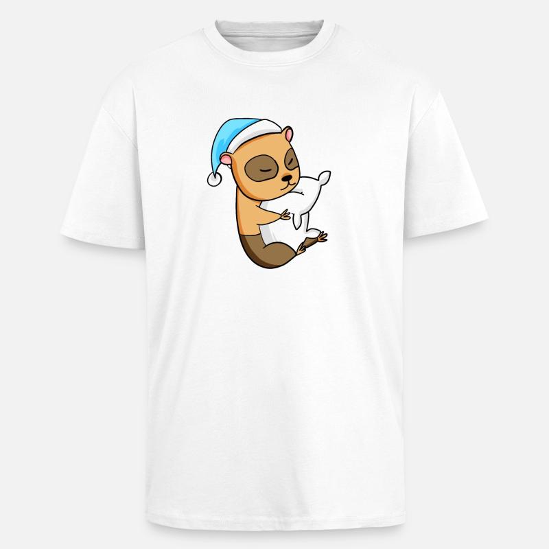 Cochon d’Inde Bébé - T-shirt unisexe oversize épais - blanc
