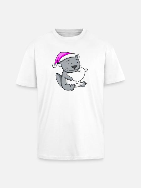 Katze Katzenrasse Britisch Kurzhaar - Oversized Heavyweight Unisex T-Shirt - Weiß