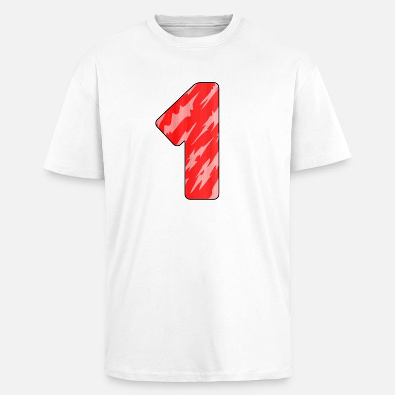1 - Oversized Heavyweight Unisex T-Shirt - Weiß
