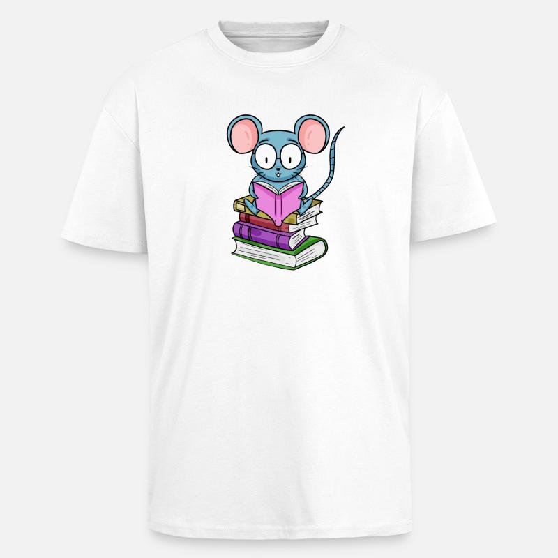 Read Book Books Reader Gift - Unisex Oversized Heavyweight T-shirt - white