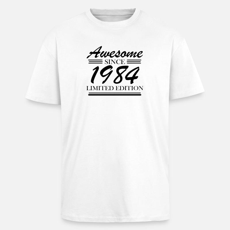 1984 - Born 1984 - Unisex Oversized Heavyweight T-shirt - white