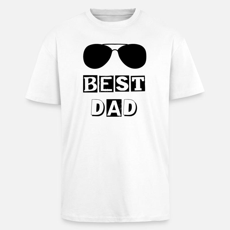 Typografie beste DAD-Lünette - Oversized Heavyweight Unisex T-Shirt - Weiß