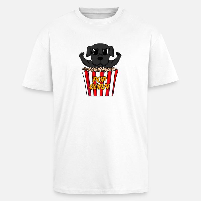 Labrador - Unisex Oversized Heavyweight T-shirt - white