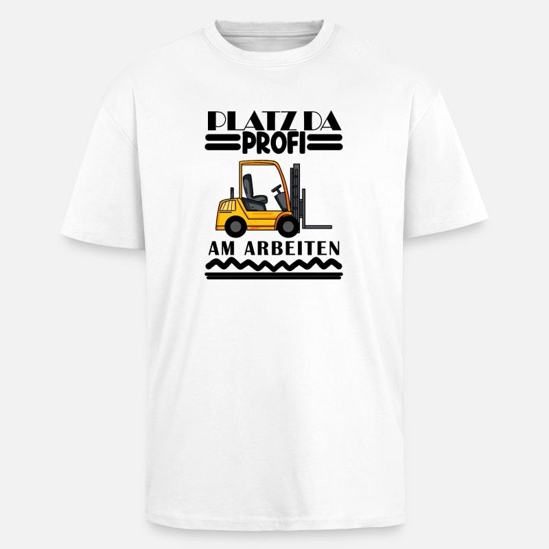 Staplerfahrer Gabelstapler Lager Logistik - Oversized Heavyweight Unisex T-Shirt - Weiß
