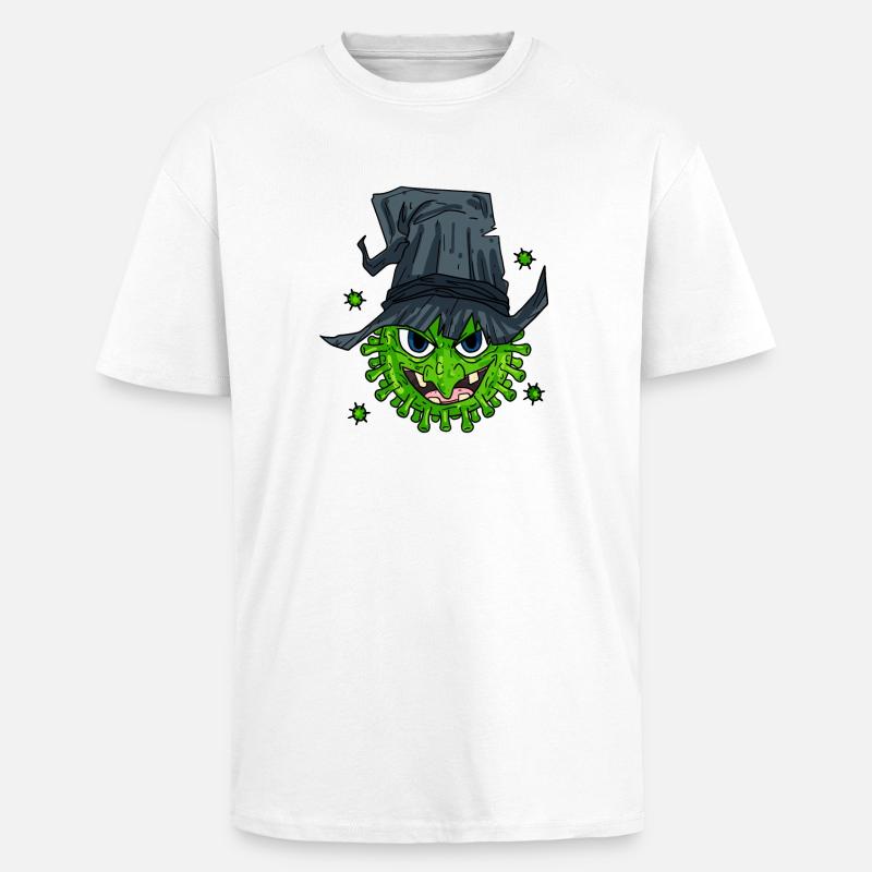 Witch Virus - Unisex Oversized Heavyweight T-shirt - white
