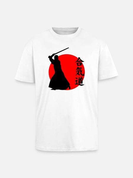 Aïkido - T-shirt unisexe oversize épais - blanc