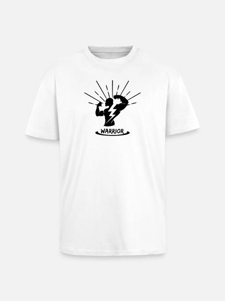 Warrior - Oversized Heavyweight Unisex T-Shirt - Weiß