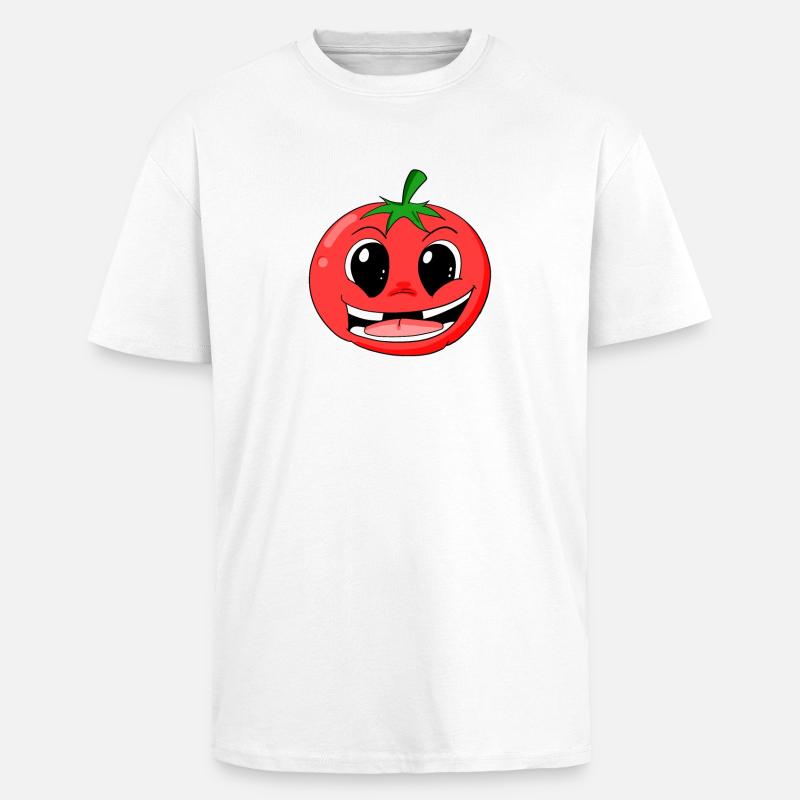 Tomate - Oversized Heavyweight Unisex T-Shirt - Weiß