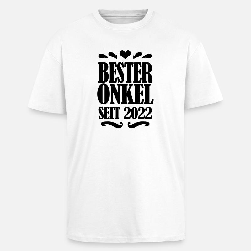 Bester Onkel seit 2022 - Oversized Heavyweight Unisex T-Shirt - Weiß