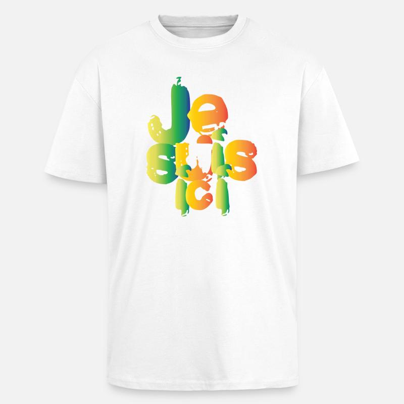 Ich bin hier - Oversized Heavyweight Unisex T-Shirt - Weiß