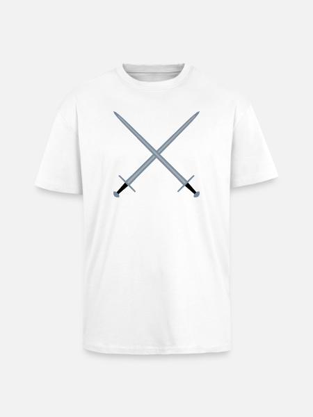 Crossed swords. - Unisex Oversized Heavyweight T-shirt - white