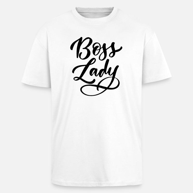 Dame - Oversized Heavyweight Unisex T-Shirt - Weiß