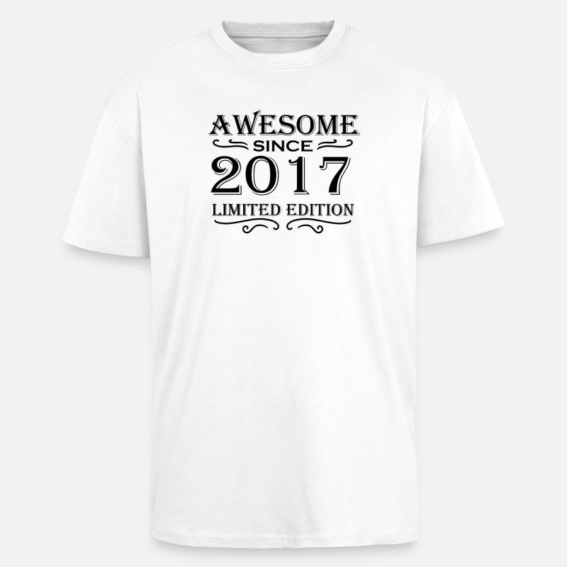 2017 - Promotion 2017 - T-shirt unisexe oversize épais - blanc
