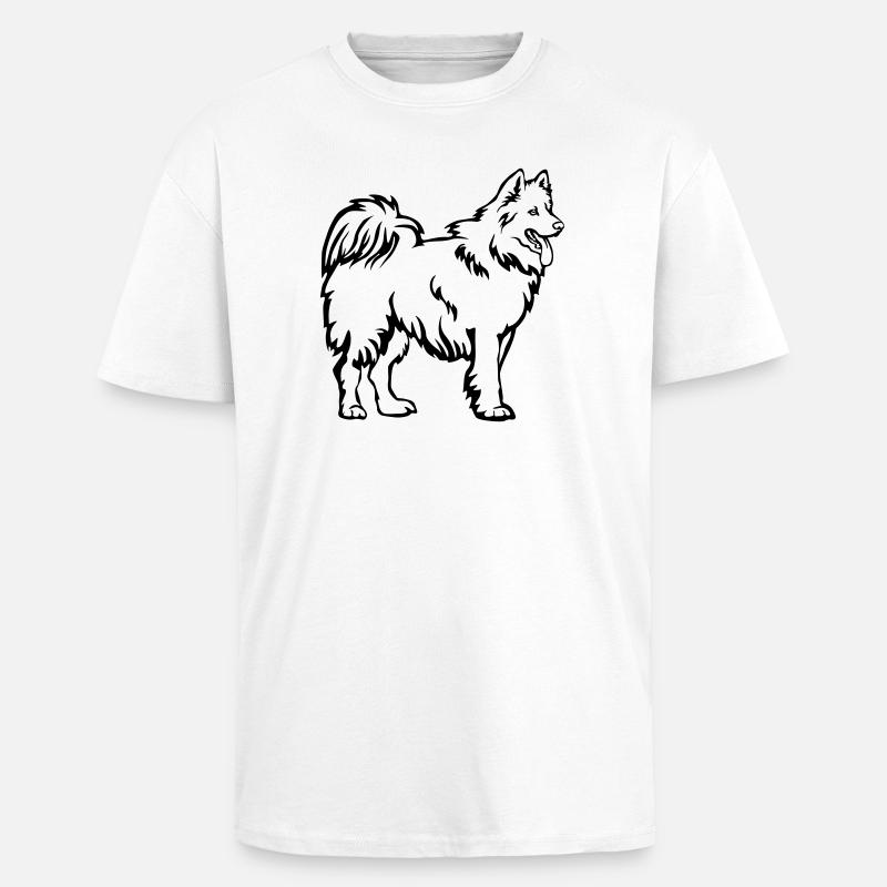 Samojede - Oversized Heavyweight Unisex T-Shirt - Weiß