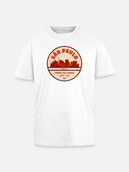 São Paulo Skyline 1822 - Unisex Oversized Heavyweight T-shirt - white