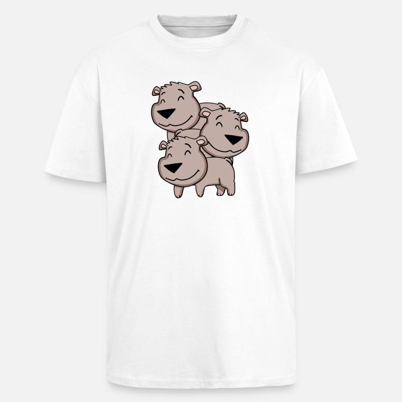 Ours mignons - Ours - T-shirt unisexe oversize épais - blanc