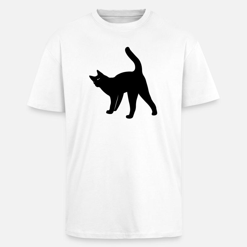 Chat chat - T-shirt unisexe oversize épais - blanc