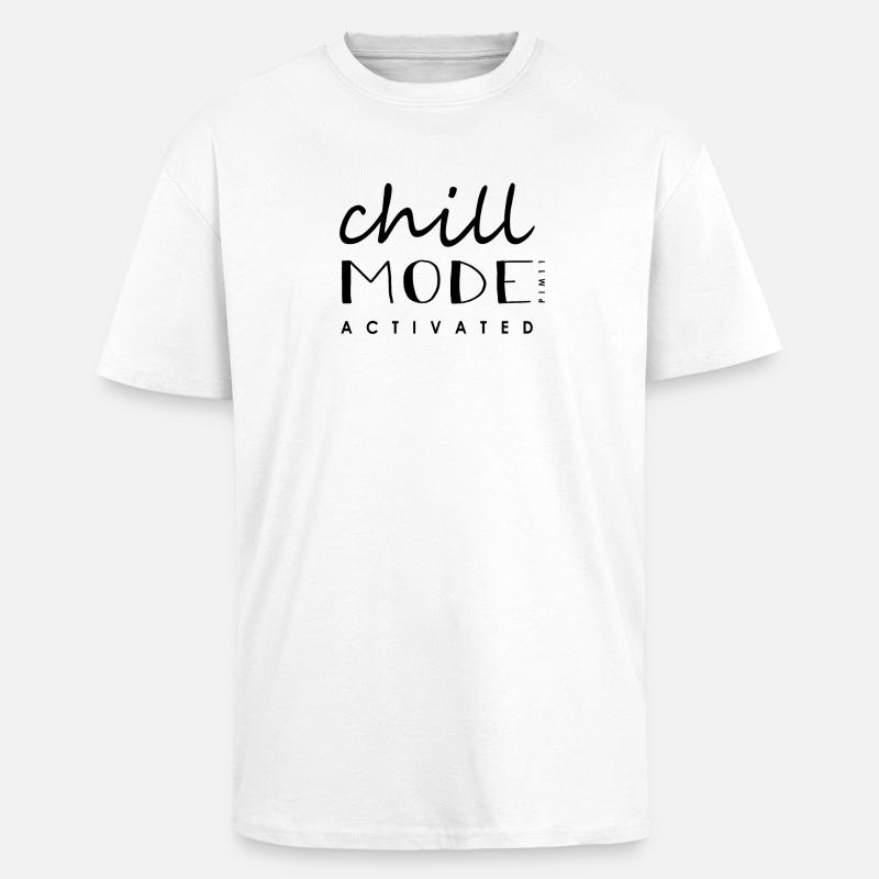 Chill Mode - Oversized Heavyweight Unisex T-Shirt - Weiß