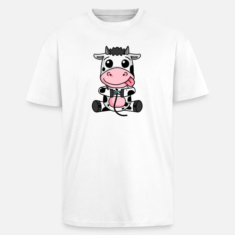 Jeu de joueur de vache - T-shirt unisexe oversize épais - blanc